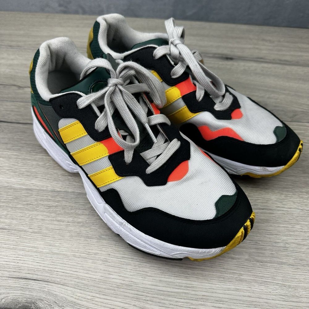Size 8 - adidas Yung-96 White Black Gold Orange
